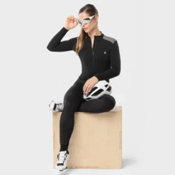 Maillot Vélo Thermique Femme M4 Selva Negra 9 Maillot Vélo Thermique Femme M4 Selva Negra -Vélo Mania maillot velo thermique femme m4 selva negra 3