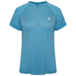 Dare 2b Outdare III Maillot De Fitness Zippé à Moitié Pour Femme - Bleu