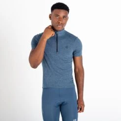 Dare 2b Pedal It Out T-shirt De Cyclisme Zippé à Moitié Pour Homme - Gris 10 Dare 2b Pedal It Out T-shirt De Cyclisme Zippé à Moitié Pour Homme - Gris -Vélo Mania pedal it out t shirt de cyclisme zippe a moitie pour homme gris 3