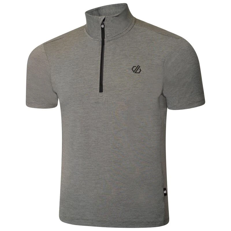 Dare 2b Pedal It Out T-shirt De Cyclisme Zippé à Moitié Pour Homme - Vert Pâle 4 Dare 2b Pedal It Out T-shirt De Cyclisme Zippé à Moitié Pour Homme - Vert Pâle – Image 2