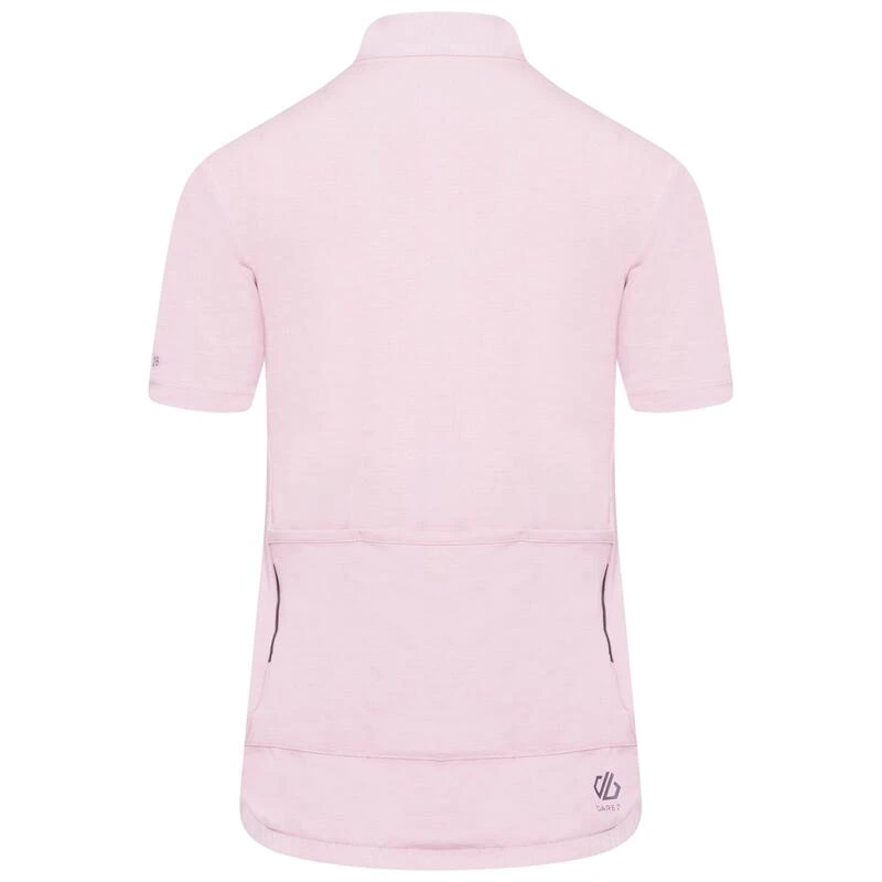 Dare 2b Pedal Through It Maillot De Fitness Zippé à Moitié Pour Femme - Rose 5 Dare 2b Pedal Through It Maillot De Fitness Zippé à Moitié Pour Femme - Rose – Image 3