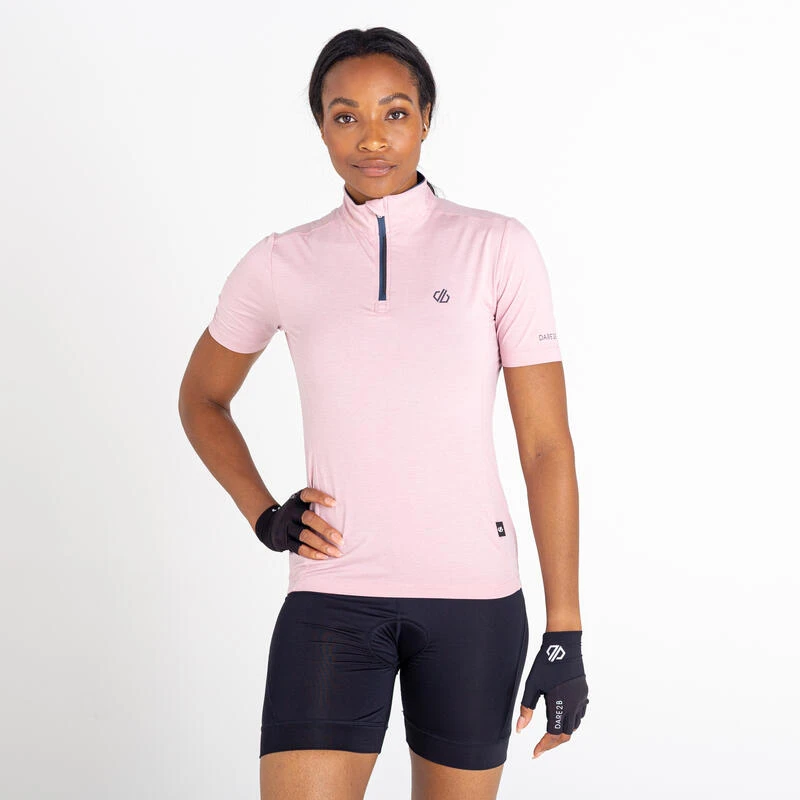 Dare 2b Pedal Through It Maillot De Fitness Zippé à Moitié Pour Femme - Rose 6 Dare 2b Pedal Through It Maillot De Fitness Zippé à Moitié Pour Femme - Rose – Image 4