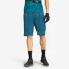 Rockrider SHORT VELO VTT EXPL 500 BLEU VERT HOMME -Vélo Mania short velo vtt expl 500 bleu vert homme