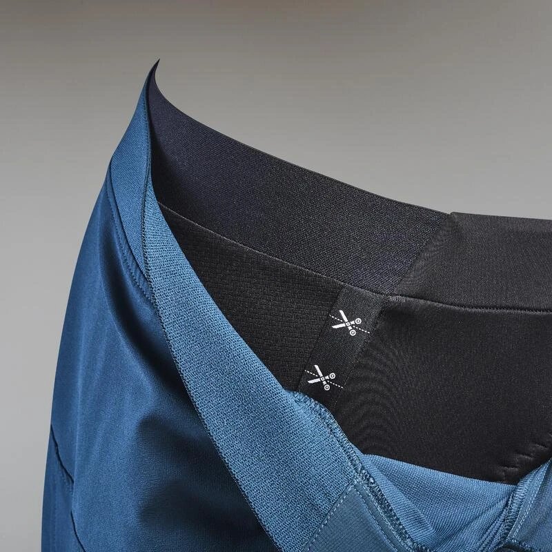 Rockrider SHORT VELO VTT EXPL 500 BLEU VERT HOMME 6 Rockrider SHORT VELO VTT EXPL 500 BLEU VERT HOMME – Image 4