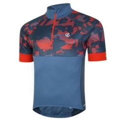 Dare 2b Stay The Course II T-shirt De Cyclisme Zippé à Moitié Pour Homme - Bleu 8 Dare 2b Stay The Course II T-shirt De Cyclisme Zippé à Moitié Pour Homme - Bleu -Vélo Mania stay the course ii t shirt de cyclisme zippe a moitie pour homme bleu 1