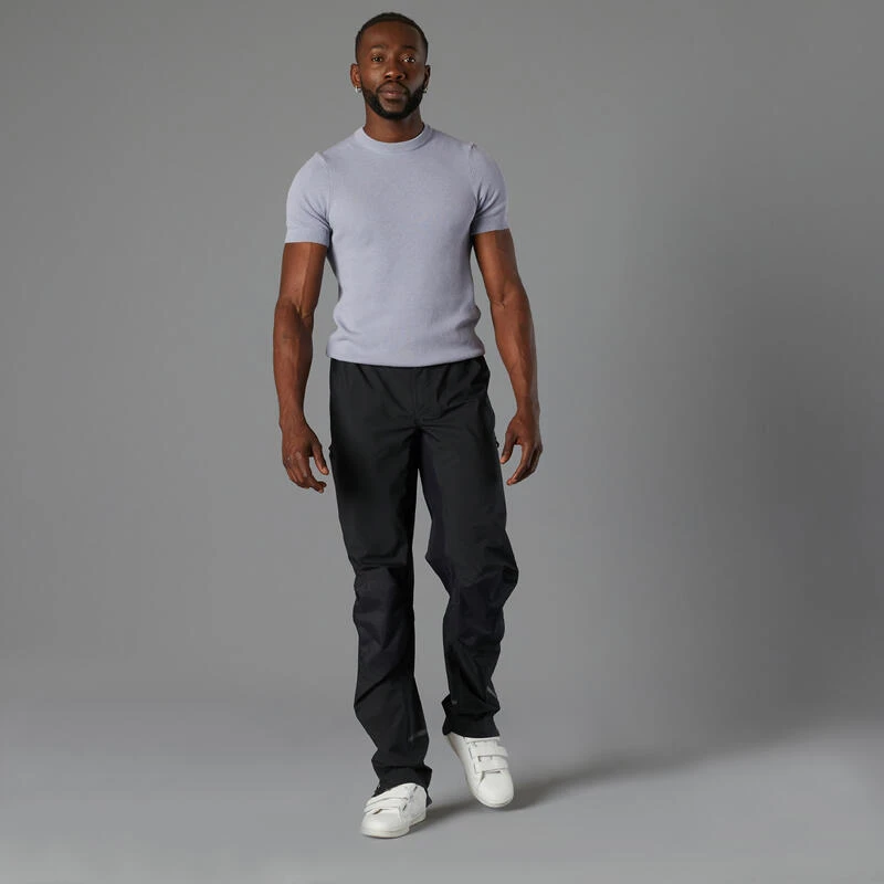 BTWIN SURPANTALON PLUIE VELO VILLE 900 HOMME NOIR 4 BTWIN SURPANTALON PLUIE VELO VILLE 900 HOMME NOIR – Image 2