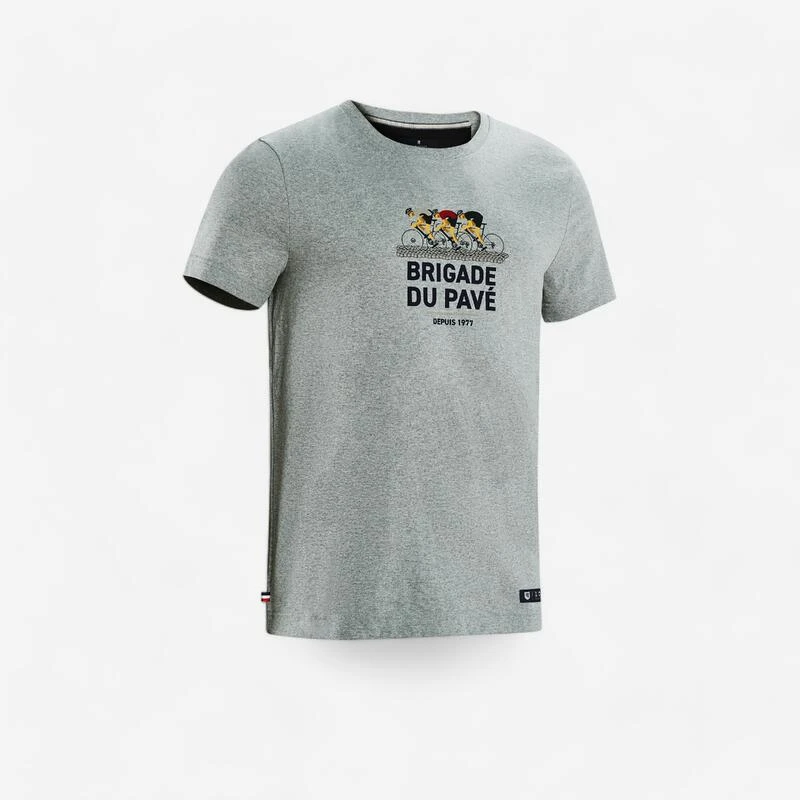 T-shirt Made In France - Brigade Du Pavé Coureur Gris 3 T-shirt Made In France - Brigade Du Pavé Coureur Gris