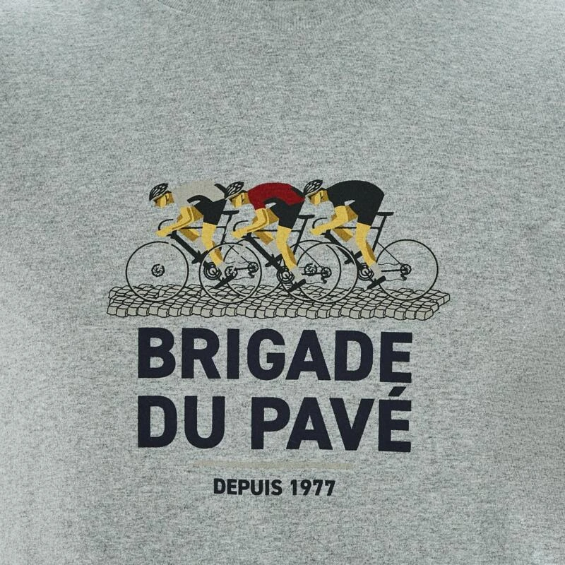 T-shirt Made In France - Brigade Du Pavé Coureur Gris 5 T-shirt Made In France - Brigade Du Pavé Coureur Gris – Image 3