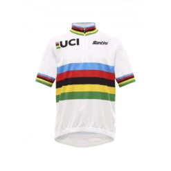 Santini Uci Champion Du Monde Enfants Maillot - - Unisex - Vélo