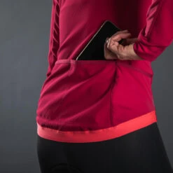 VESTE VELO ROUTE 500 FEMME FRAMBOISE -Vélo Mania veste velo route 500 femme framboise 4